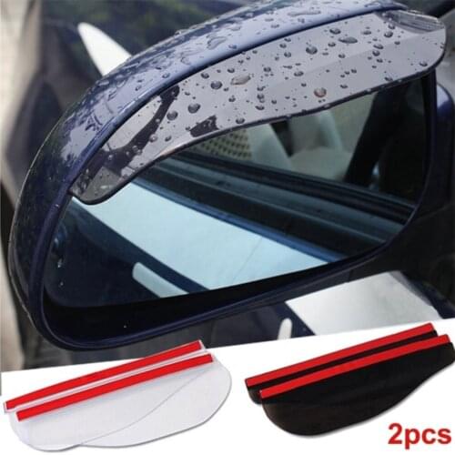 2pcs Car Rearview Mirror Rain Eyebrow Protector Rain Cover Car Rearview Mirror Sun Visor Shade Rain Shield Eyebrow Universal