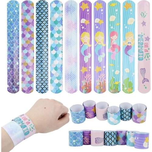 10pcs Mermaid Clap Circle Little Mermaid Ocean Theme Birthday Party Decor Supplies Boy Girl Favor Clap Circle Toys Kids Gifts