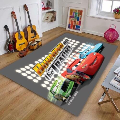 120x160cm Mcqueen Baby Playmat Kitchen Mat Anti-slip Rugs Living Room Balcony Bathroom Printed Carpet Doormat Hallway Bedroom