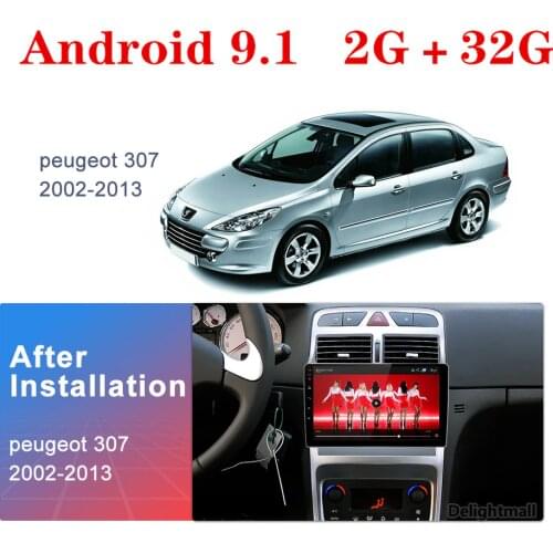 2 din Android Car multimedia Player GPS DVD Navigation Multimedia For peugeot 307 307CC 307SW Radio 2002-2013 car radio stereo