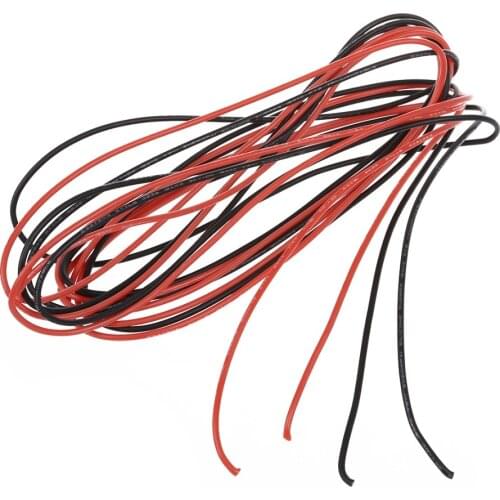 2015 Hot 2x 3M 18 Gauge AWG Silicone Rubber Wire Cable Red Black Flexible