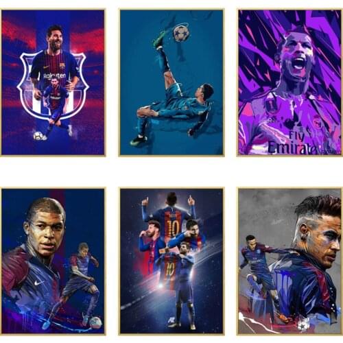 5D Diamond Painting Brazilian football star Diamond Mosaic Embroidery full Cross Stitch Kits Diy boys room decor cuadros