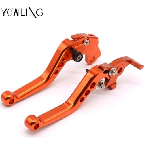 Aluminum Brake Clutch Levers Short Adjustable Brakes Handbrake for 390 RC390250 390 250 2013 2014 2015 2016