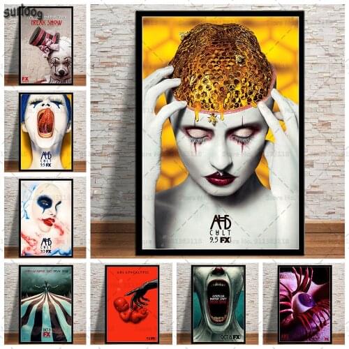 American Horror Story Classic TV Poster Prints Wall Art Canvas Painting Posters Picture for Living Room Home Decoration