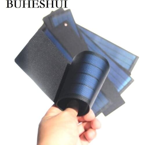 BUHESHUI 2W 6V Flexible Solar Cell Amorphous Silicon Foldable Solar Panel DIY Solar Charger Rain Resistant Super Slim Waterproof