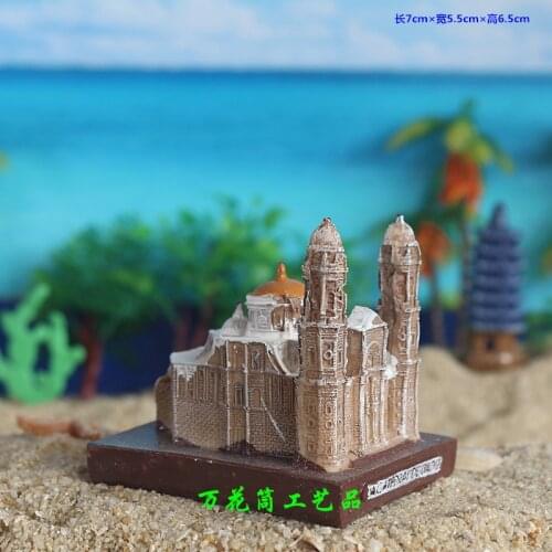 Churches, castles, various buildings, sand, psychological sand table accessories, resin Decoration