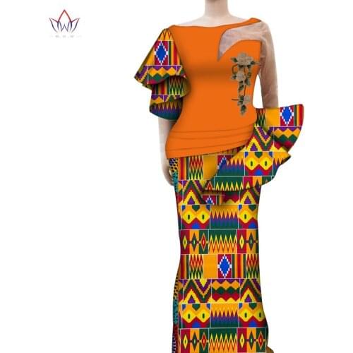 Dashiki African Dresses for Women Party Wedding African Dresses Africa Engagement Bridesmaids Women Clothes Floor Length WY6263
