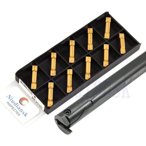 1pc MGIVR2520 MGIVL2520 Internal Grooving Tool Holder 10pcs MGMN150-G NK3030 MGMN200 250 300 400 Carbide Insert Cutting Tool Set