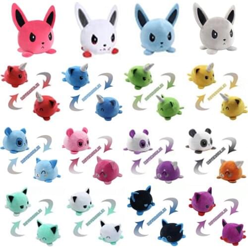 Reversible Cat Gato Easter Bunny Peeps Bunny Plush Toys Sexy Cute Rabbit Simulation Stuffed Animal Doll for Kids Children Gifts