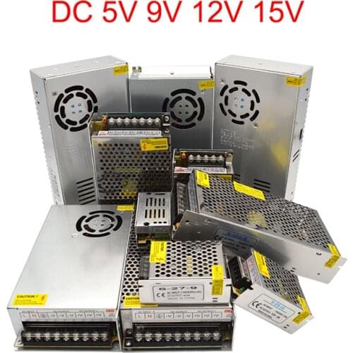 Switching Power Supply Light Transformer AC 220V To DC 5V 9V 12V 15V Universal Power Source Supply 1-60A SMPS For LED Strip CCTV