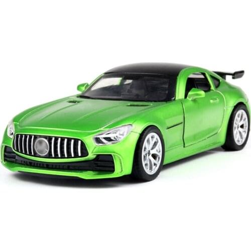 1/36 AMG GT R Diecasts Alloy Car Model Metal Vehicles Toy With Pull Back Function Car Toys For Boy Children Birthday Gifts