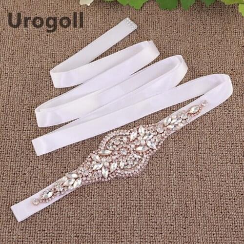 Fashion Handmade Rhinestone Women Belt Bridal Wedding Belts Flower Satin Wedding Dress Ribbon Belt Bridesmaid For Girl Dress