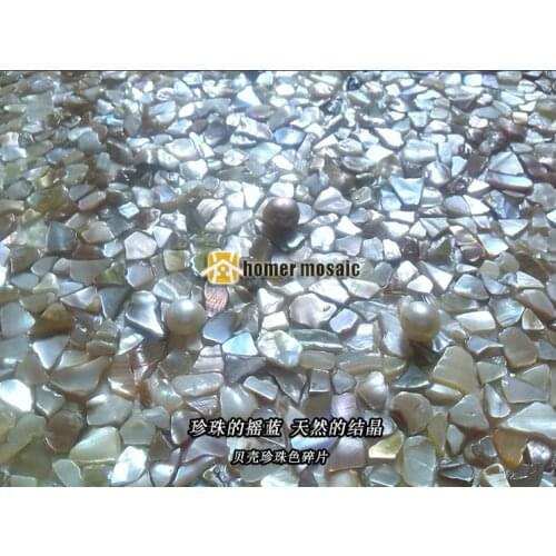 Debris baroque shape natural shell mosaic tiles MOP mother of pearl HMSM2019 for fashion kitchen backsplash background wall