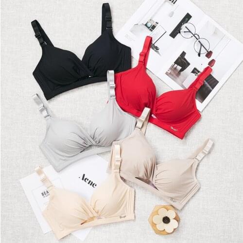 2018 New Women Fashion Sexy Lace lingerie Wireless Bras For Women Push Up bra Jacquard Sexy Underwear Free Shipping