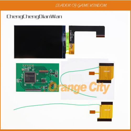 1set New V2.0 IPS LCD Screen Kits for GBA Backlight LCD Screen 10 Levels High Brightness screen For GBA Game Console