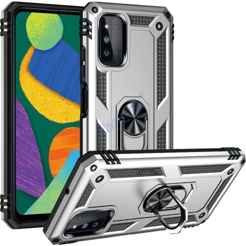 Armor shockproof Case For on Samsung galaxy F52 cover Case For Samsung F52 F 52 car holder ring Case