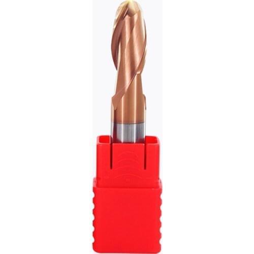 R10mm 2 flutes HRC55 Ball Nose End Mill Tungsten high quality Carbide Cutting tool CNC milling cutter Router Bit Milling Tool