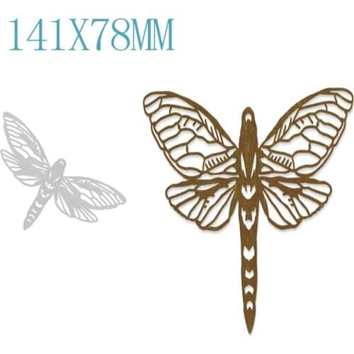 Christmas Dragonfly Metal Cutting Dies For DIY Cut Paper Craft Making Window Decoration Greeting Card Scrapbooking No Stamp