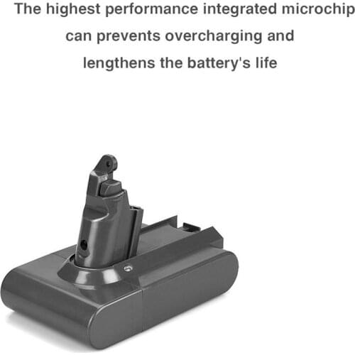 21.6V 3500mAh Li-ion Replacement Battery For Dyson V6 Mattress Cordless Handheld Vacuum Battery For Dyson DC58 DC59 DC61, DC62