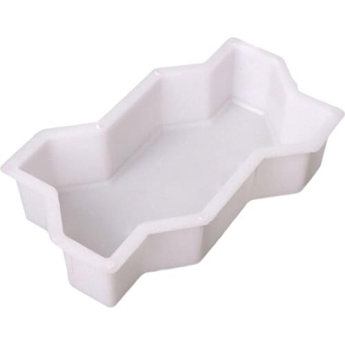 Three Waves Shape Garden Path Concrete Plastic Brick Mold DIY Paving Pavement Walkway Cement Brick Molds