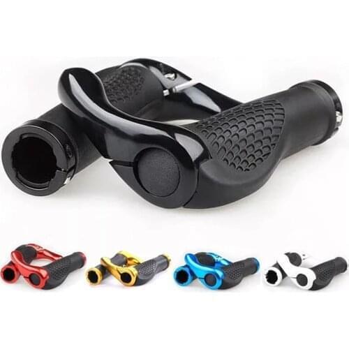 Bicycle Cycling Grips 5 Colors Mountain Bike Handle Rubber Grips of Bilateral Lockable anti-skid Ergonomics Handlebar