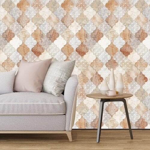 Modern Graphics vinyl self-adhesive wallpapers contact paper, cabinet furniture home decoration round oval striped wallpaper