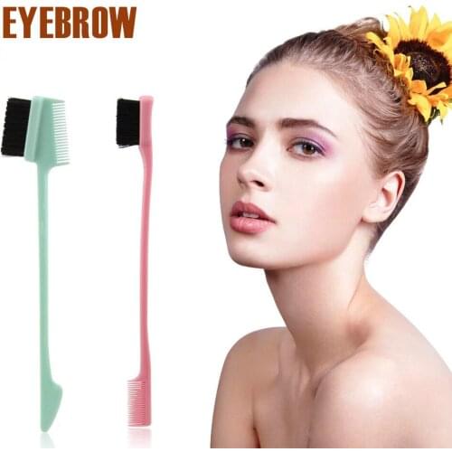 Eight claw comb matching comb cleaner eyebrow brush broken hair brush multi function brush hair dyeing brush double head eyebrow