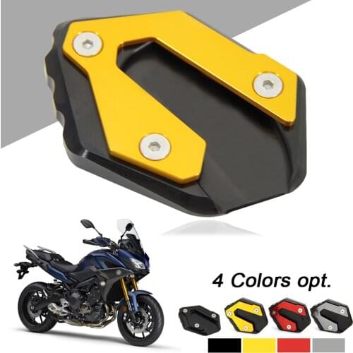 Motorcycle New Kickstand Side Kick Stand For Yamaha MT-09 Tracer MT 09 TRACER 900 GT MT09 FZ09 Foot Extension Pad CNC