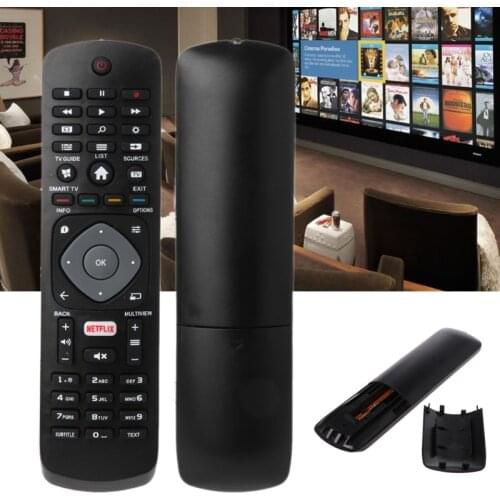 Black Black Remote Control Controller Replacement for Philips NETFLIX Smart TV 398GR08BEPHN0012HT 1635008714 43PUS6162