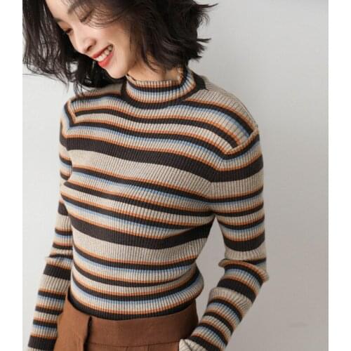 Adishree 2021 woman winter 100% Cashmere sweaters and autumn knitted Pullovers High Quality Warm Female thickening Turtleneck