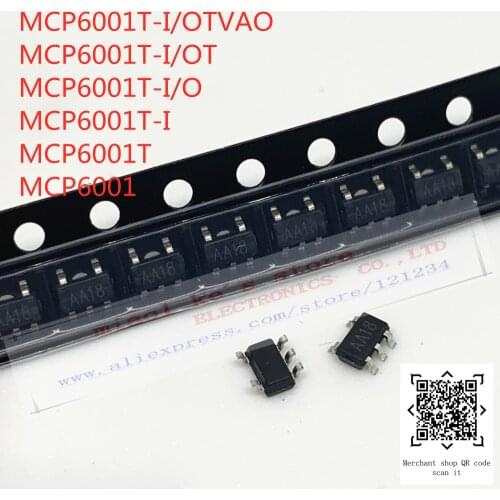 [10pcs]100%New: MCP6001T-I/OTVAO MCP6001T-I/OT MCP6001T-I/O MCP6001T-I MCP6001T MCP6001 - 1 MHz, Low-Power Single Op Amplifier