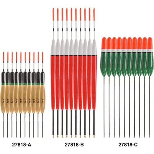 10Pcs/lot 3 Models Paulownia Wood Fishing Floats V Floats Tackle Accessories 14/17/22cmertical Buoy Hard Tail Good Buoyancy