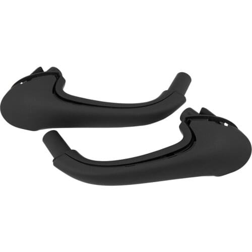 2X Black Car Front Left / Right Interior Inner Door Pull Carrier Covers Handles Trim for Mercedes Benz W203 C-Class