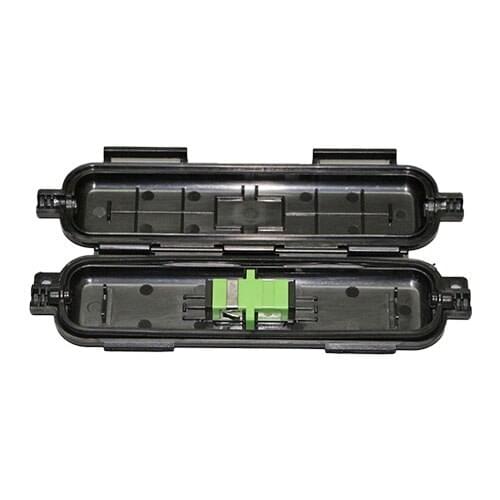 20 Pieces SC APC Fiber Protect Box White/Black Color SC APC SM FTTH Fiber Accessories Fiber Drop Cable Protection Box