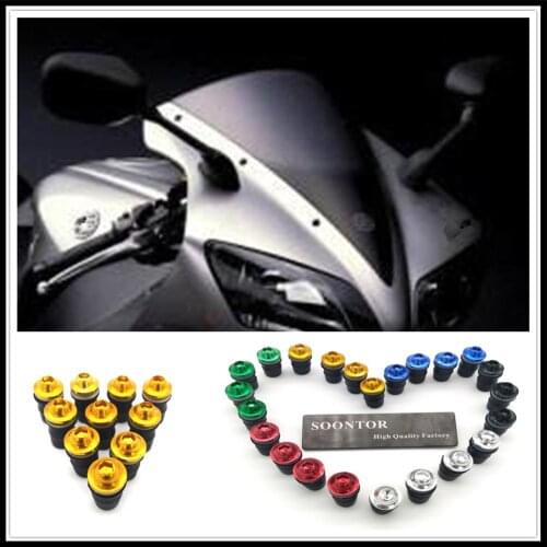 2018 motorcycle Windshield Windscreen Fastener Spike Bolts kit Screw Nuts for Aprilia ETV1000 V4R Husqvarna TC85 TC125 TE125