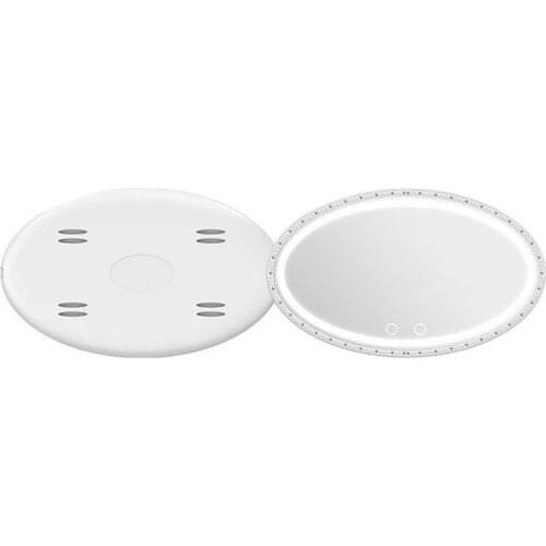 Car Visor Vanity Mirror Automobile Makeup Sun-shading Cosmetic Mirror Automobile With Six LED Lights Universal Vanity Mirror