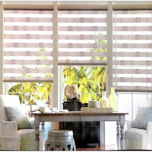 FREE SHIPPING Popular KIDS ROOM zebra blinds double-layer roller Zebra blinds and zebra window blinds
