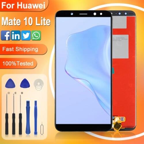 Catteny Origianl For Huawei Mate 10 Lite Lcd With Touch Digitizer Assembly Replacement RNE-L21 Nova 2i Display With Frame