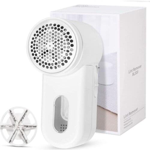 Electric Lint Remover 2-Speeds Portable Clothes Shaver with six Blades