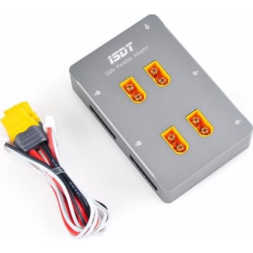 ISDT PC-4860 1-8S Safe Parallel Board XT60 CNC Efficiency Parallel Charging Board for Drones Toys Parts