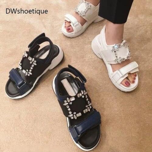 Summer crystal women sandals platform casual strap women sandals