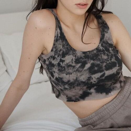 E-girl Harajuku Tank Top Summer Sleevless Slim Fit Short Crop Top Y2K Aesthetic Streetwear Women Graphic Print Super Mini Vest