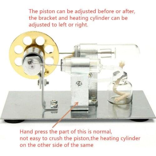 Hot Air Stirling Engine Model Electric Generator Motor Steam Power Physics Toy Engine principle intuitive educational models