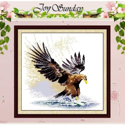A flying eagle animals counted Cross Stitch 11CT 14CT Cross Stitch Sets wholesale Cross-stitch Kits Embroidery Needlework