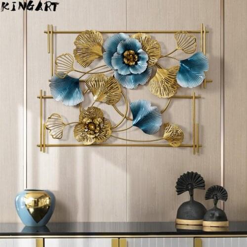 Living Room Wall Ornament Bedroom Wall Decal Metal Flowers Wall Decorations Morden Design Dream Catcher