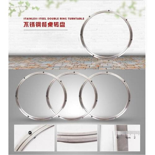HQ 40/50/60/70/80/100/120CM Solid Stainless Steel Lazy Susan Turntable Swivel Plate Bearing for Kitchen Rotating Display Stand
