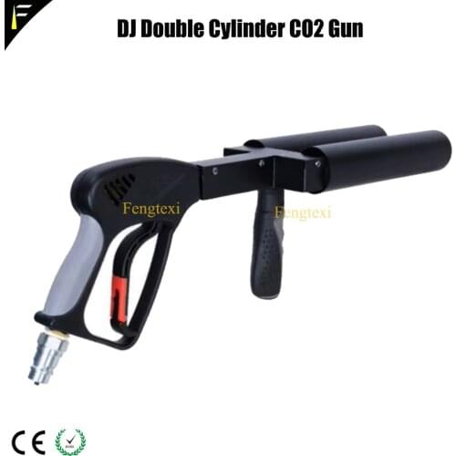 Stage Dry Ice CO2 Gun Pistols 9 Meters Haze Jet 2 Pipe Cryo Gun Pistol For Dancer DJ Disco Party Wedding Concert Halloween