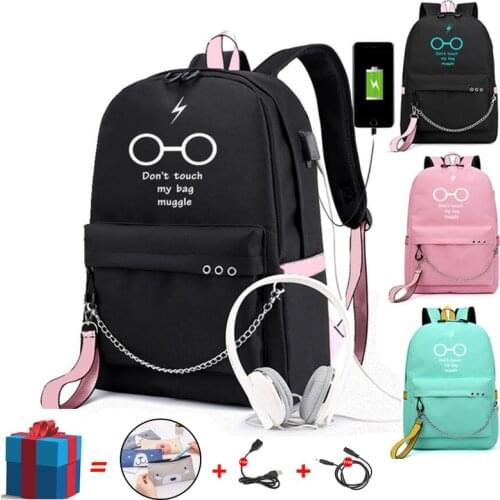 BPZMD school backpack Multifunction USB Charging Travel Canvas Student Backpack For Teenagers Boys Girls School Bag