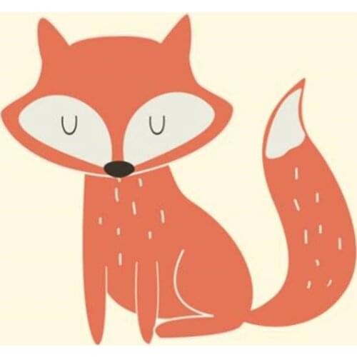ShinEquin Animal PVC Patch deal with it Clothes Heat Transfer Printing Fox Iron on patches for clothing kids Diy 3d Sticker