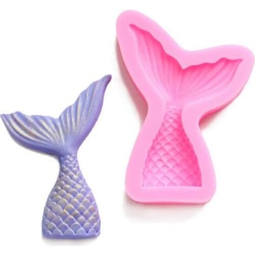 Mermaid Tail silicone fandont mold Silica gel moulds Mermaid Tail Chocolate molds tails candy mould tails silicone molds